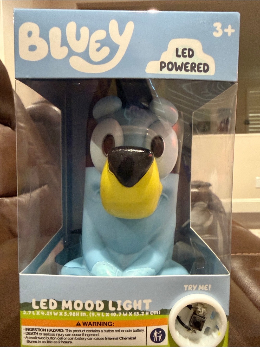 Bluey LED Mood Light - Blue & Yellow Figure